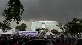 Palestine supporters converge on US Embassy in Indonesia