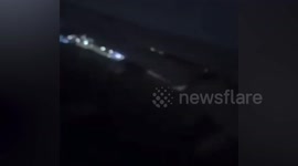 Plane engine catches fire from bird strike in Saudi Arabia