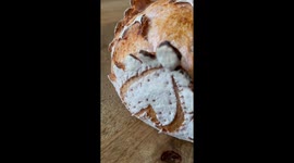 Baker bakes a heart-scored sourdough loaf for Valentine’s Day