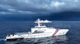 Chinese Coast Guard monster ship 'moves away' as another Chinese vessel replaces it in Philippine waters