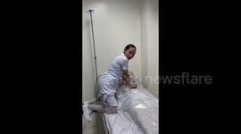 Nurse appears to twerk while learning to do CPR on dummy patient