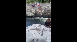 Exclusive- River day turns chaotic as jumping mishap leads to collision