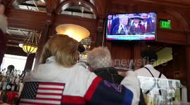 US: Trump supporter clashes with woman who rejects the president-elect