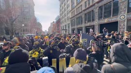 USA: Proud Boys Seen Marching In DC on Trump Inauguration Day