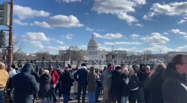 US: Hugs, shouts and applause: euphoria breaks out in Washington with Trump's inauguration