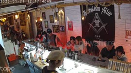 Shaken not stirred! Earthquake rattles bar as drinkers sip martinis