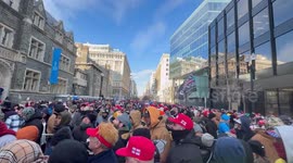 US: Crowds Endure Long Wait at Checkpoint for Trump’s Inauguration