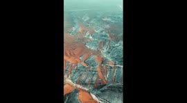 Scenic Danxia landform in NW China