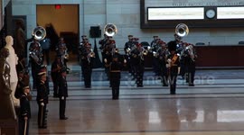 Military performs at US Capitol for President Trump inauguration