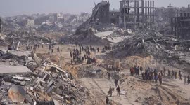 Gaza Strip: Returned Palestinians struggle to live on rubble