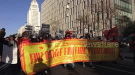 President Trump Inauguration Day 2025: Los Angeles Protest
