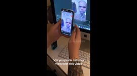 Exclusive- Hilarious facetime prank leaves mom confused and TikTok in stitches