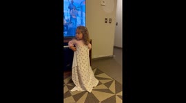 Miniature Magician Misunderstands Disappearing Blanket Trick