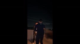 Thrown Firework Boomerangs Back