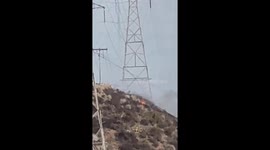 San Diego Fire near Fashion valley mall Firefighters jumped on it