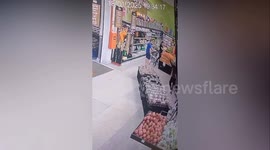 Angry husband whacks supermarket manager around head with shovel after wife complains