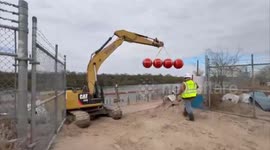 Border security efforts resume with rows of buoys along Rio Grande river