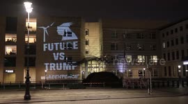 Germany: Greenpeace protests against Trump for US withdrawal from Paris Climate Agreement
