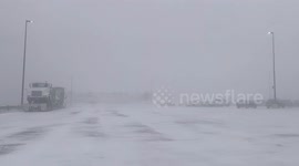 Nearly blizzard conditions in Dumas Texas on January 20th 2025