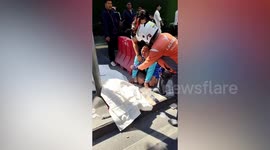 Motorcycle rider killed in front of shocked tourists on Bangkok's busy Sukhumvit Road