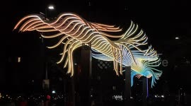 Amazing art installations at the Winter Lights festival in Canary Wharf, London
