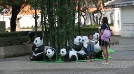 Thailand: Around 3,000 panda sculptures decorate Bangkok for the Chinese Lunar New Yea
