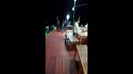 Sea anglers catch stingray as it gives birth on boat deck