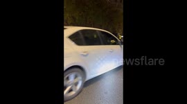 China: Traffic Police Catching a Drunk Driver