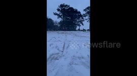 US: Southerners Embrace Rare Snow, Making Most Of Winter Storm 3