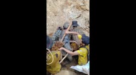 Excited miners celebrate as they strike rich vein of gold in Myanmar