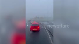 Aftermath of Wrexham AFC James McClean's crash caught on dashcam