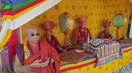 Dance ritual performed during Cham festivals in Bhutan