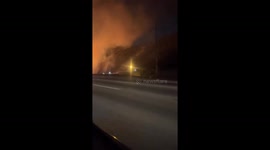 Firefighters battled a brush fire late Wednesday in the Sepulveda Pass near the I-405 Freeway in Sherman Oaks.