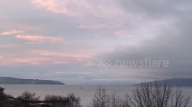 The calm before the Storm hits on Loch Long in Argyll on the West of Scotland