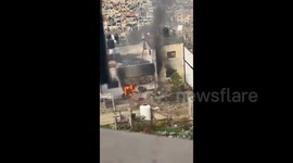 West Bank: Israeli forces set fire to Palestinian homes in Jenin refugee camp in the West Bank