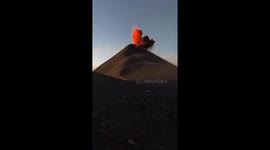 Fuego Volcano Explosion