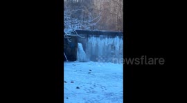 US: Arctic Blast Freezes Waterfalls In Maryland As Cold Temperatures Hit