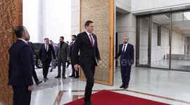 Syrian interim gov't receives Belarusian delegation