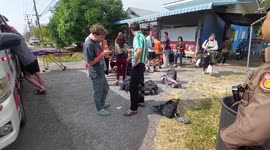 British tourists returning from Thai 'Death Island' injured when bus crashes into truck