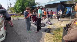 British tourists returning from Thai 'Death Island' injured when bus crashes into truck