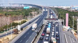 China: Spring Festival Expressway Peak