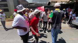 South Africa: Protests in Johannesburg over job losses in the mining sector