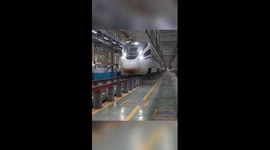 Robots help with bullet train maintenance amid Spring Festival travel rush