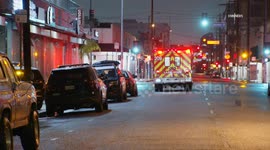 US, Los Angeles: Downtown Los Angeles Fatal Stabbing Part 2