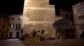 Spain: Only five towers in Menorca participate in the traditional lighting for human rights