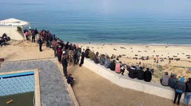 Israel kills two displaced Palestinians who were waiting to return to northern Gaza