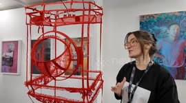 Underwear for washing machines art shown at the London Art Fair
