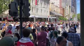 Australia: People march in Melbourne to mark Invasion Day