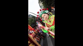 Yingge dance staged ahead of Spring Festival in Guangdong, China