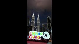 Drones light up Kuala Lumpur sky to welcome Chinese New Year